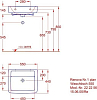 Раковина 55 см Geberit (Keramag) Renova Nr. 1 Plan 222256000, белый