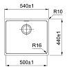 Кухонная мойка Franke Felix FEX 110-50 122.0689.808, полированная сталь