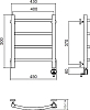 Полотенцесушитель электрический Aquanerzh Дуга R 50x40