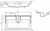 Тумба с раковиной Aquaton Леон 80 1A1863K0LBPS0, дуб белый