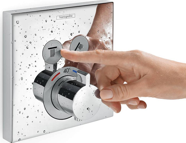 Термостат для душа Hansgrohe ShowerSelect 15763140, шлифованная бронза