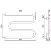 Полотенцесушитель водяной Сунержа М-образный 00-4007-5065 хром