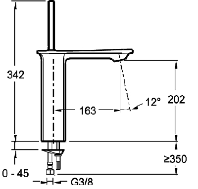 Смеситель для раковины Jacob Delafon Stance E14761-CP