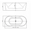 Акриловая ванна Bolu BL-326S/170 белый