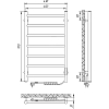 Электрический полотенцесушитель Laris Джаз П7 400x700 R 73207472, хром