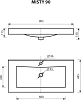 Раковина 90 см Misty D - 4019 Р-Мис14090-4019Д