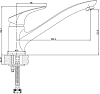Смеситель Aquanet Techno 187211 для кухонной мойки