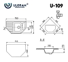 Кухонная мойка Ulgran U-109 U-109-308 черный