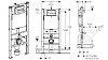 Инсталляция Geberit с безободковым унитазом Gustavsberg Hygienic Flush 5G84HR01, сиденье микролифт, комплект 196415