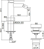 Смеситель для биде Gattoni Circle Two 9150/91BO белый матовый