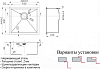 Кухонная мойка Zorg Inox RX 48х44х20 RX-4844