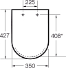 Крышка-сиденье Roca Gap Clean Rim 801730004 петли хром