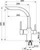 Смеситель для кухонной мойки Granula GR-2304 арктик