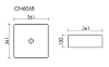 Раковина накладная Ceramica Nova Element CN6068 белый