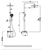 Душевая система Oulin OL-HT-2306 хром