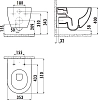 Унитаз биде Creavit Free FE322-00CB00E-0000 подвесной, белый