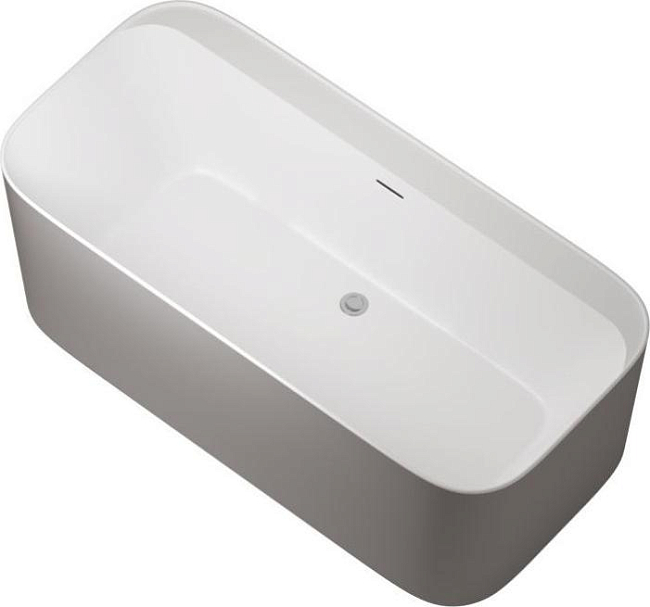 Акриловая ванна Allen Brau Infinity 1 170x80 2.21001.21/PGM, белый матовый/платина