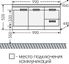 Тумба с раковиной СанТа Меркурий 100