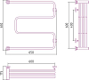 Полотенцесушитель водяной Сунержа ДР Фабула М 60х60