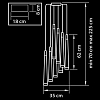Каскадная люстра Lightstar Punto 807083