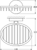 Мыльница Ellux Elegance ELE 012 хром