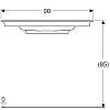 Встраиваемая раковина 90 см Geberit ONE 500.395.01.3, белый, заслонка белый блестящий