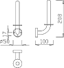 Держатель для запасных рулонов Nofer Brass 16350.B