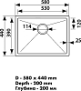 Мойка кухонная Kaiser KSM-5844, сталь