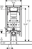Система инсталляции для унитазов Geberit Duofix UP320 111.390.00.5 (угловой монтаж)