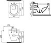 Инсталляция VitrA 800-2009 с унитазом Stworki Rotenburg 800-2009/WH52 WH52, крышка микролифт, клавиша белая матовая/хром