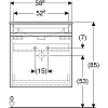 Тумба под раковину Geberit Renova Plan 501.915.JK.1 серый