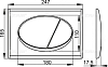 Кнопка смыва AlcaPlast ALCA M72 хром матовый