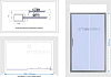 Душевая дверь в нишу STWORKI Стокгольм 130 см профиль хром глянец, стекло матовое