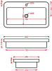 Раковина встраиваемая 80 см ArtCeram Fuori Scala TFL035 01 00 *1, белый