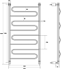 Полотенцесушитель водяной Energy Sonata 120x60