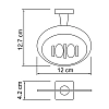 Мыльница WasserKRAFT Lippe К-6500 K-6569 хром