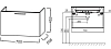 Тумба под раковину Jacob Delafon Odeon Rive Gauche EB2511-RX-S20 фиолетовый