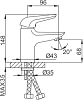 Смеситель для раковины Frud R10102