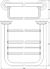 Полка FBS Standard STA 039 для полотенец 30 см