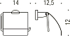 Держатель туалетной бумаги Colombo Design Basic В2791