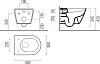 Подвесной унитаз GSI Kube X 941611 безободковый, белый