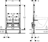 Система инсталляции для биде Geberit Duofix 111.524.00.1