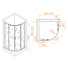 Душевой уголок RGW Passage 03085299-11 стекло прозрачное, профиль хром