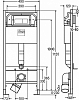 Инсталляция с клавишей смыва Viega Prevista Dry 792824 с унитазом Jaquar Kubix-F KUS-WHT-35953 с сиденьем микролифт