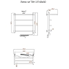 Полотенцесушитель электрический Тругор Лотос серия 1 Лотос1/элТЭН6050П хром
