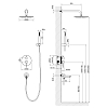 Душевая система Timo Saona SX-2379/17SM золото матовое