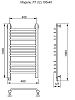 Полотенцесушитель электрический Ника Trapezium ЛТ Г2 100/40 лев хром