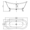 Акриловая ванна Swedbe Vita 176х72 8818CH белый