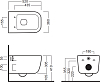 Подвесной унитаз Hatria Bianca Y1X401