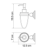 Дозатор для жидкого мыла WasserKRAFT Ammer К-7000 K-7099 хром;белый